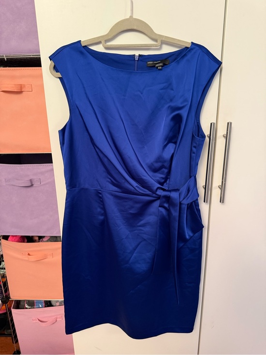 Maggy London Dresses & Skirts - Maggy London Royal Blue Satin Tie-Waist Sheath Dress